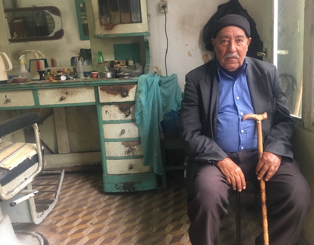 Abu Hani al-Khatib (83) wil graag terugkeren (MEE/Maha Hussaini)